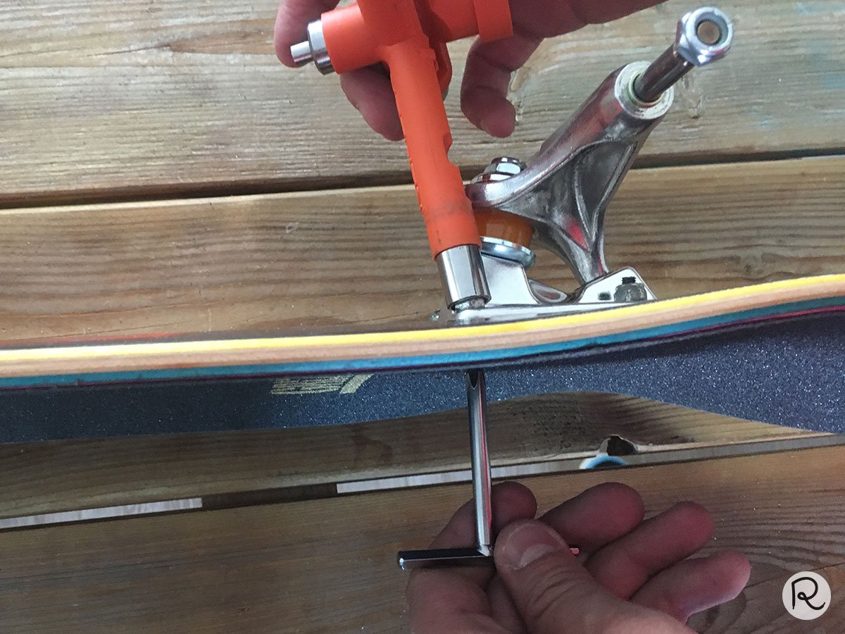 assembling a skateboard